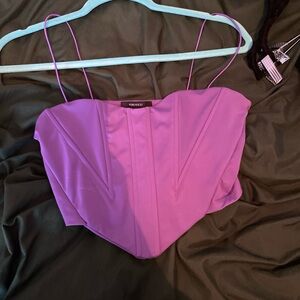Purple corset
